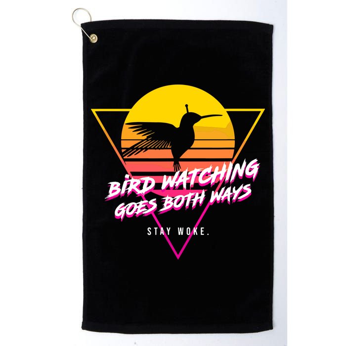 Birds Birdwatching Goes Both Ways They Arent Real Truth Meme Golf Towel