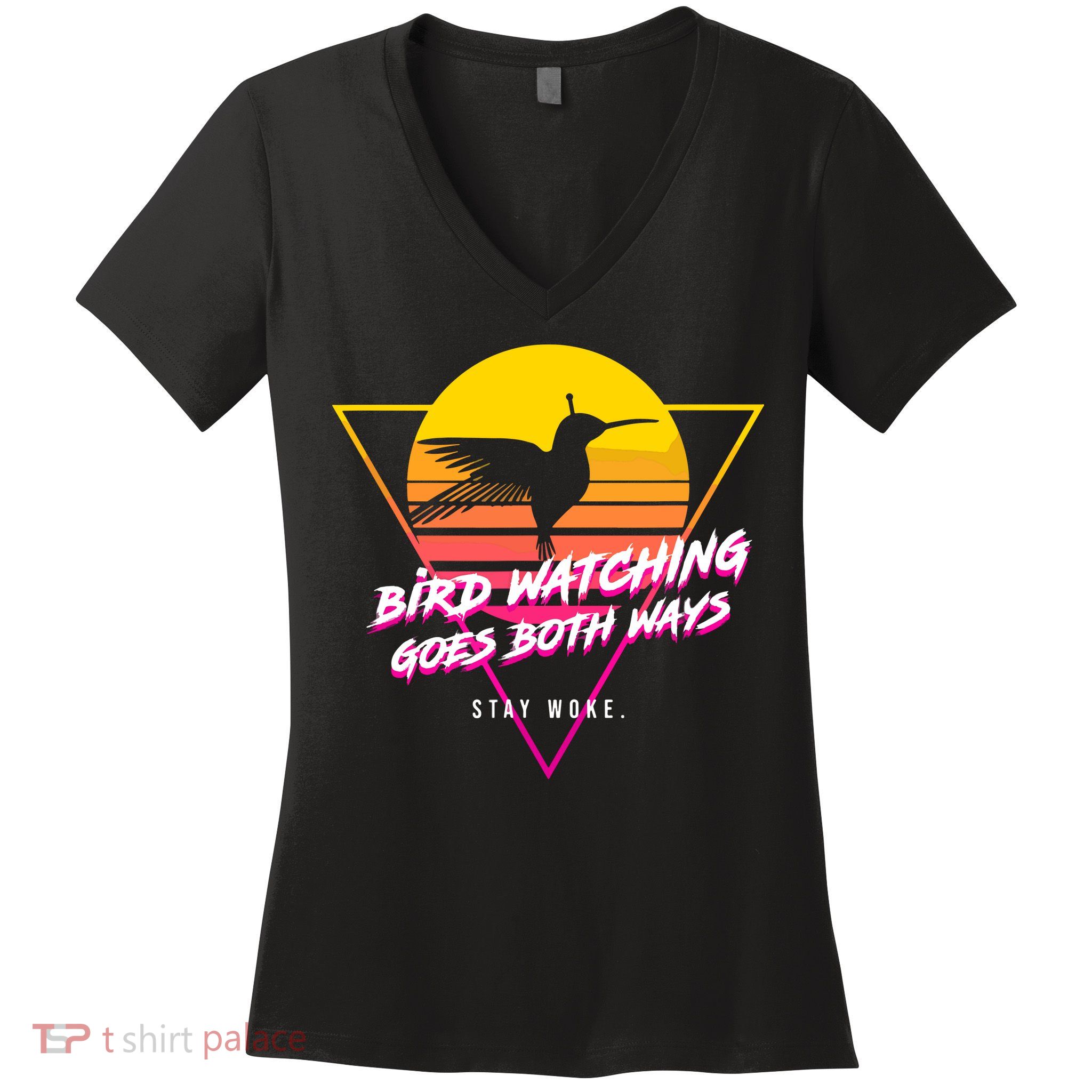 Birds Birdwatching Goes Both Ways They Arent Real Truth Meme Women's V-Neck T-Shirt