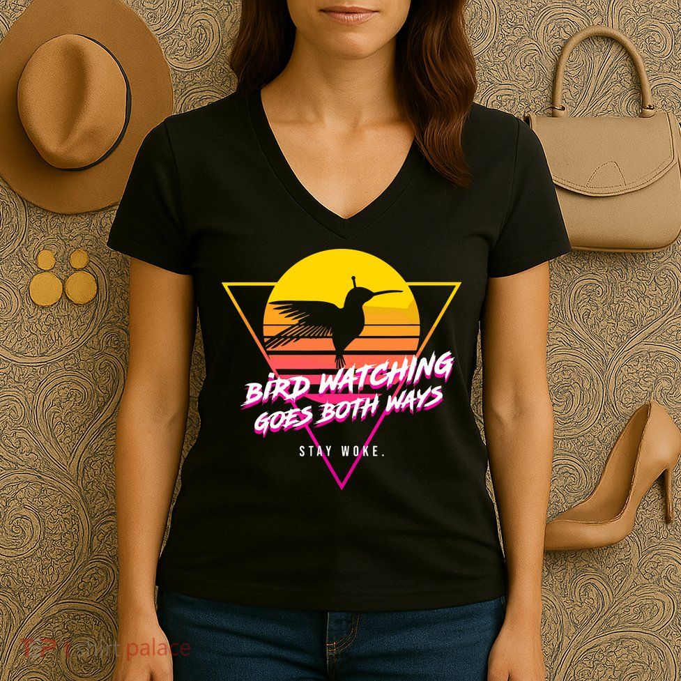 Birds Birdwatching Goes Both Ways They Arent Real Truth Meme Women's V-Neck T-Shirt