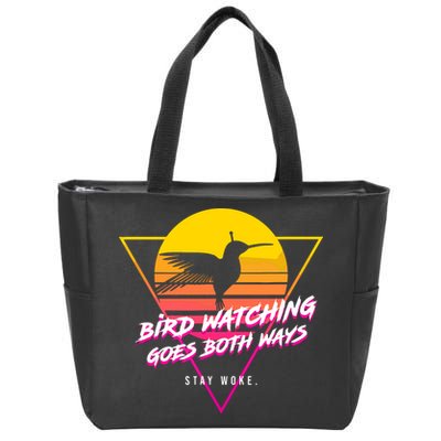 Birds Birdwatching Goes Both Ways They Arent Real Truth Meme Zip Tote Bag