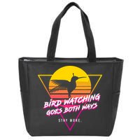 Birds Birdwatching Goes Both Ways They Arent Real Truth Meme Zip Tote Bag