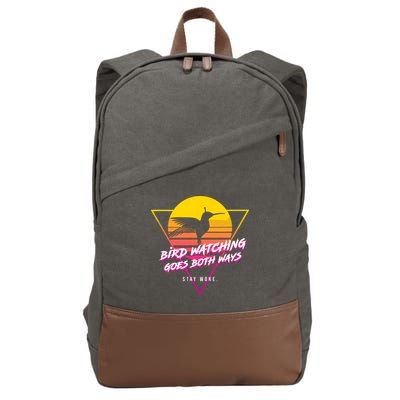 Birds Birdwatching Goes Both Ways They Arent Real Truth Meme Cotton Canvas Backpack