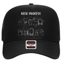 Brewing Beer Gift Brew Lovers Craft Beers Hops Fermentation High Crown Mesh Back Trucker Hat