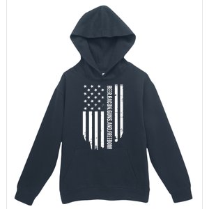 Beer Bacon Guns & Freedom / USA BBQ American Flag Drinking Urban Pullover Hoodie