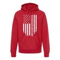 Beer Bacon Guns & Freedom / USA BBQ American Flag Drinking Premium Hoodie