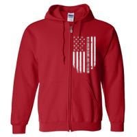 Beer Bacon Guns & Freedom / USA BBQ American Flag Drinking Full Zip Hoodie