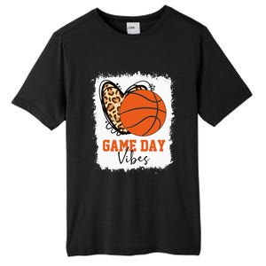 Bleached Basketball Game Day Vibes Basketball Mom Game Day Tall Fusion ChromaSoft Performance T-Shirt