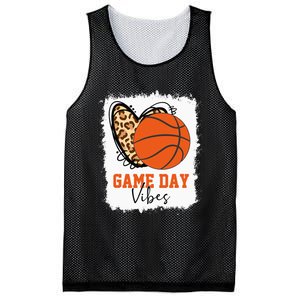 Bleached Basketball Game Day Vibes Basketball Mom Game Day Mesh Reversible Basketball Jersey Tank