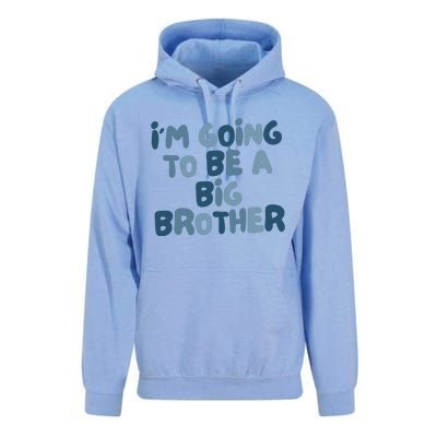 Big Brother Gift Birth Announcement Brother Gift Unisex Surf Hoodie