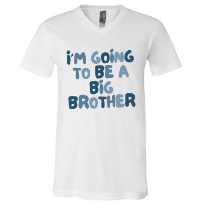 Big Brother Gift Birth Announcement Brother Gift V-Neck T-Shirt