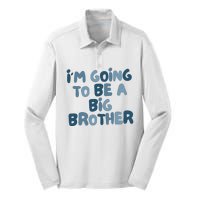 Big Brother Gift Birth Announcement Brother Gift Silk Touch Performance Long Sleeve Polo