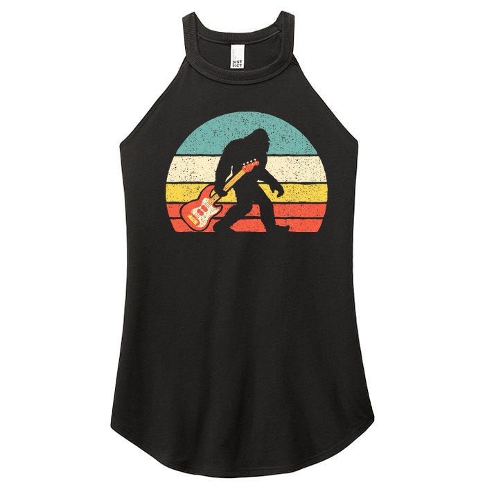 Bigfoot Bass Guitar  Bass Player Bassist Music Guitarist Women's Perfect Tri Rocker Tank