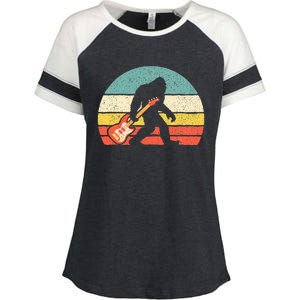 Bigfoot Bass Guitar  Bass Player Bassist Music Guitarist Enza Ladies Jersey Colorblock Tee