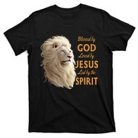 Blessed By God Loved By Jesus Christian Lion T-Shirt