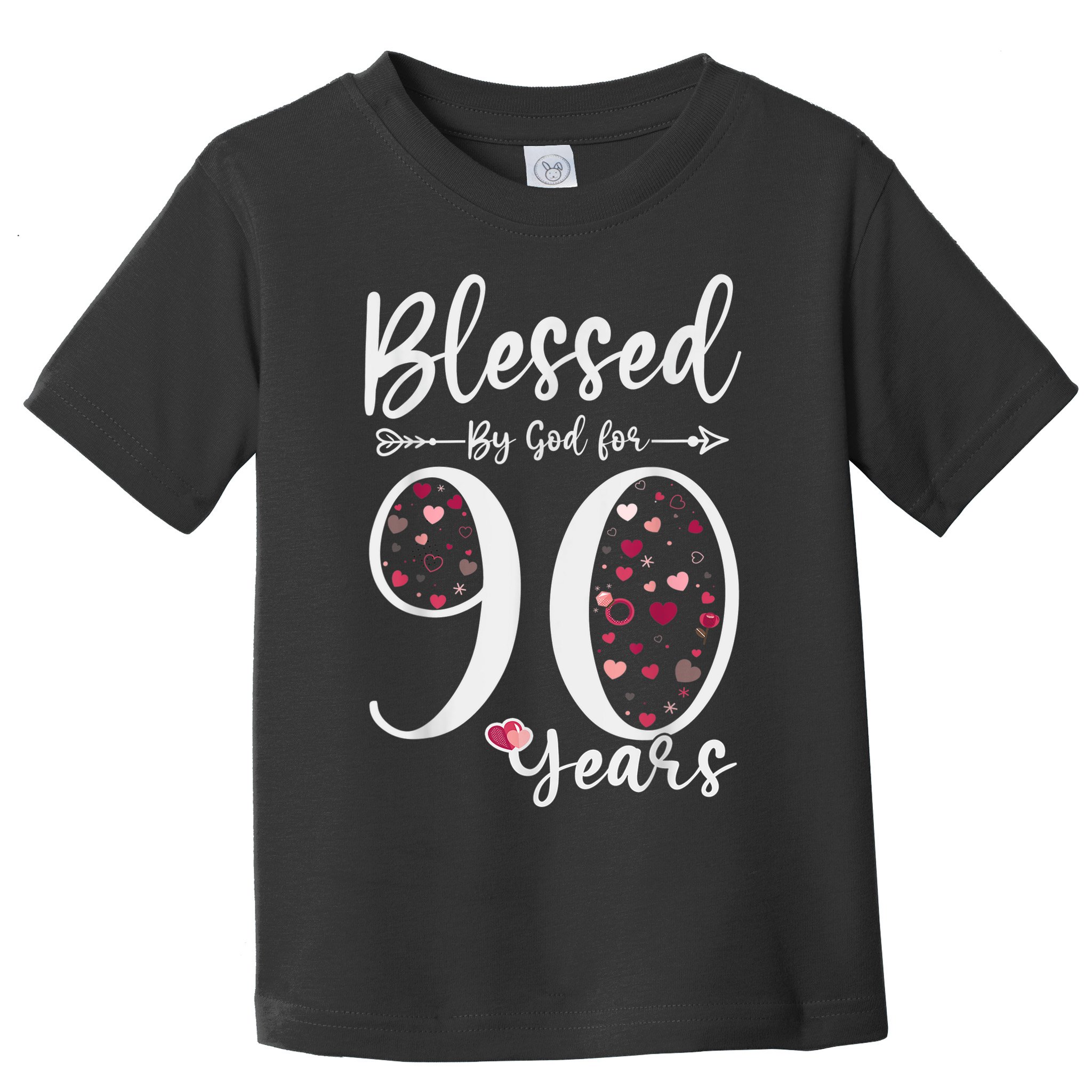 Blessed by God For 90 Years Old 90th Birthday Gift For WoM.e.n Toddler T-Shirt