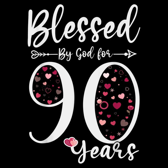 Blessed by God For 90 Years Old 90th Birthday Gift For WoM.e.n Visor