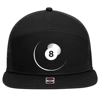 Billiards Balls Gift Ideas For Fan 7 Panel Mesh Trucker Snapback Hat