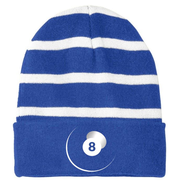 Billiards Balls Gift Ideas For Fan Striped Beanie with Solid Band