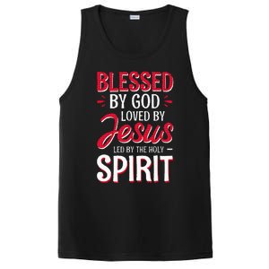 Blessed By God Loved By Jesus Led By The Holy Spirit PosiCharge Competitor Tank