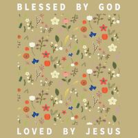 Blessed By God Loved By Jesus Wildflower Christian Cooling Performance Crew T-Shirt