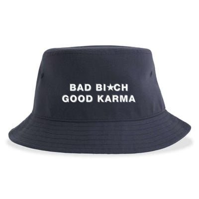 Bad Bitch Good Karma Sustainable Bucket Hat