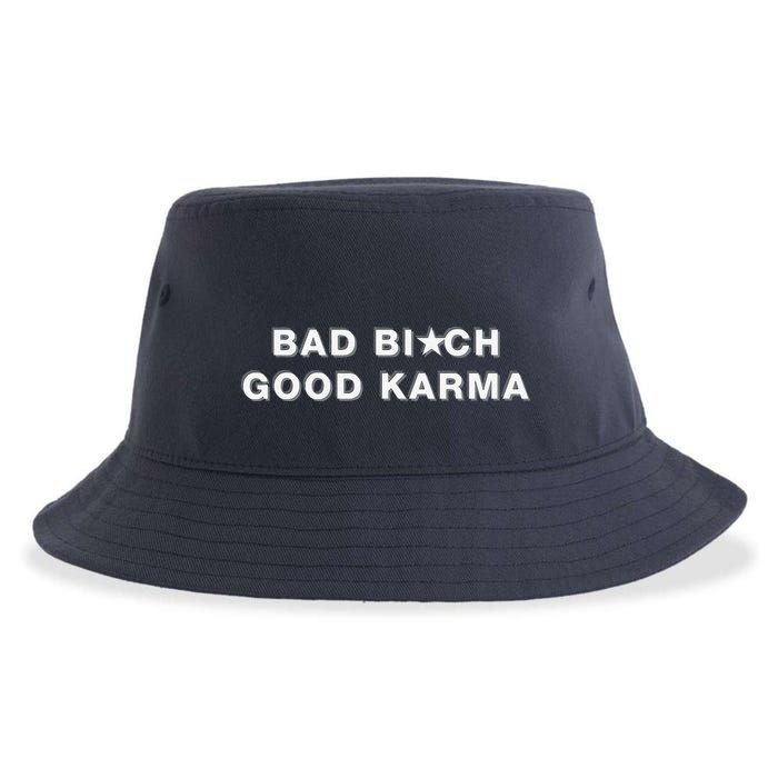 Bad Bitch Good Karma Sustainable Bucket Hat