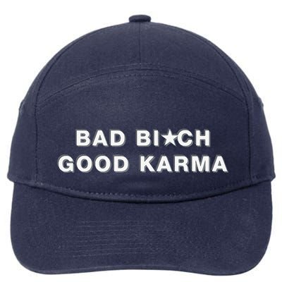 Bad Bitch Good Karma 7-Panel Snapback Hat