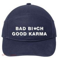 Bad Bitch Good Karma 7-Panel Snapback Hat