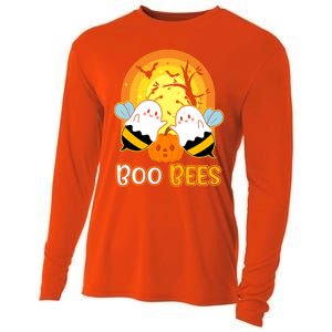 Boo Bees Halloween Cute Gift Funny Bees Gift Cooling Performance Long Sleeve Crew