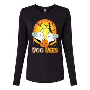 Boo Bees Halloween Cute Gift Funny Bees Gift Womens Cotton Relaxed Long Sleeve T-Shirt