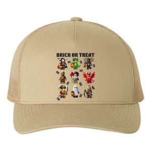 Building Bricks Halloween Brick Or Treat Costume Monsters Gift Yupoong Adult 5-Panel Trucker Hat