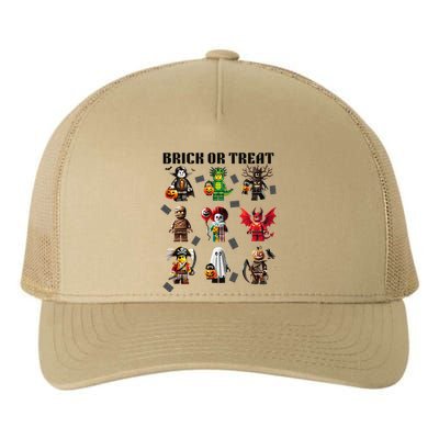 Building Bricks Halloween Brick Or Treat Costume Monsters Gift Yupoong Adult 5-Panel Trucker Hat