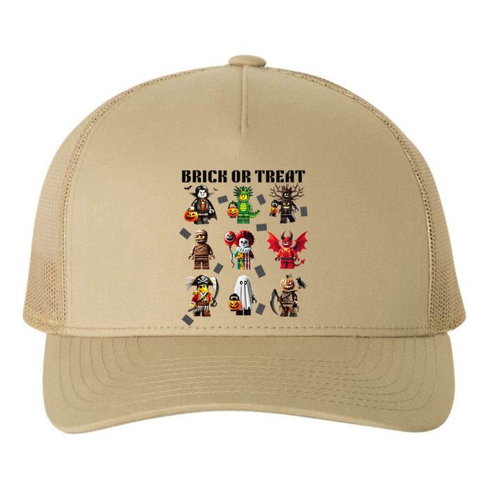 Building Bricks Halloween Brick Or Treat Costume Monsters Gift Yupoong Adult 5-Panel Trucker Hat