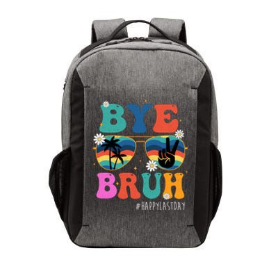 Bye Bruh Happy Last Day Of School Retro Hippie Vector Backpack