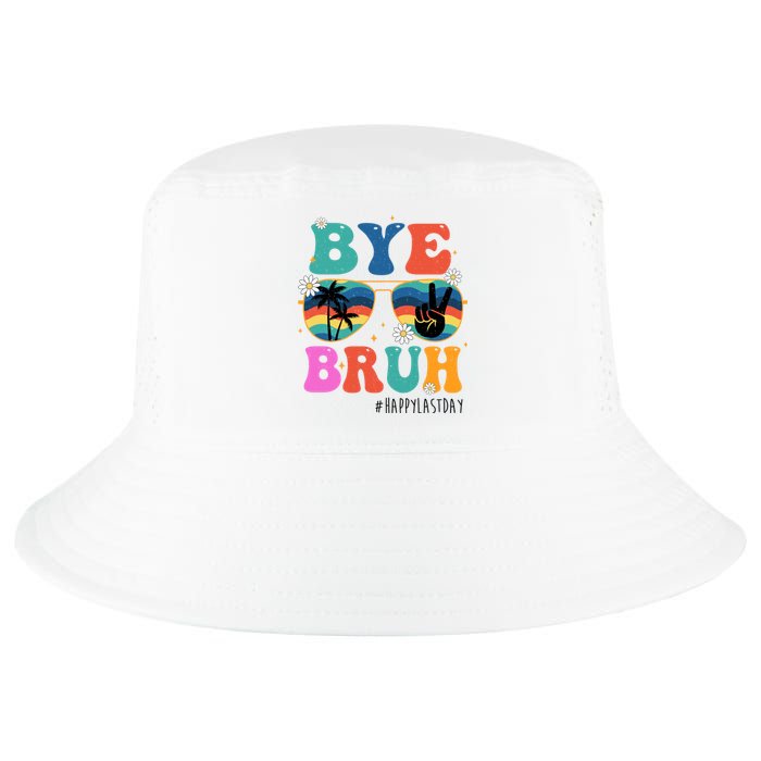 Bye Bruh Happy Last Day Of School Retro Hippie Cool Comfort Performance Bucket Hat