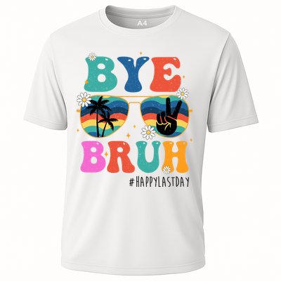Bye Bruh Happy Last Day Of School Retro Hippie Performance Shirt