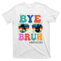 Bye Bruh Happy Last Day Of School Retro Hippie T-Shirt