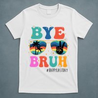 Bye Bruh Happy Last Day Of School Retro Hippie T-Shirt