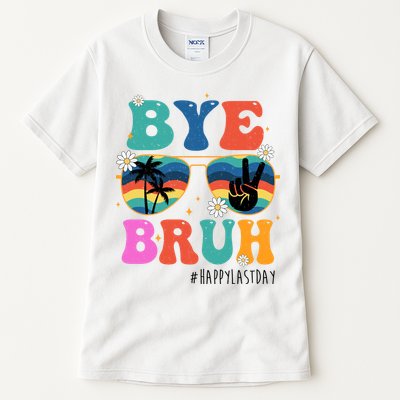 Bye Bruh Happy Last Day Of School Retro Hippie Tall T-Shirt