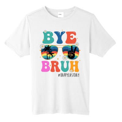 Bye Bruh Happy Last Day Of School Retro Hippie Tall Fusion ChromaSoft Performance T-Shirt