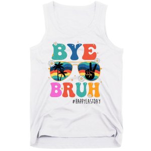 Bye Bruh Happy Last Day Of School Retro Hippie Tank Top