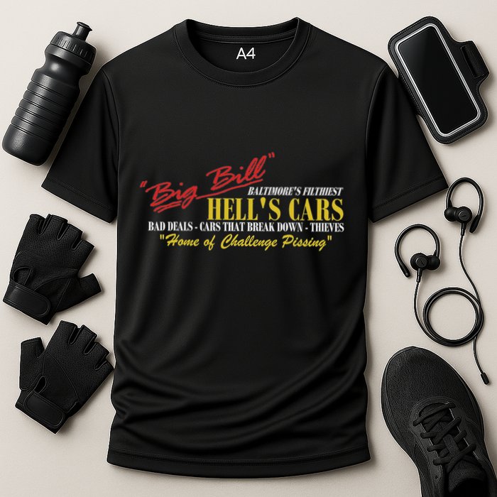 Big Bill HellS Cars Oddly Specific Meme Parody Cooling Performance Crew T-Shirt