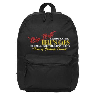 Big Bill HellS Cars Oddly Specific Meme Parody 16 in Basic Backpack