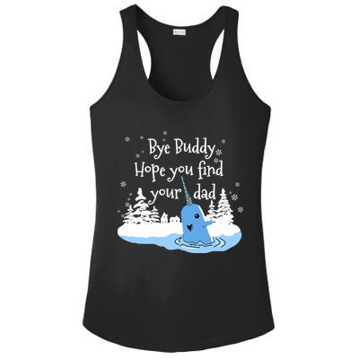 Bye Buddy Hope You Find Your Dad Ladies PosiCharge Competitor Racerback Tank
