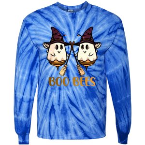 Boo Bees Halloween Gift Tie-Dye Long Sleeve Shirt