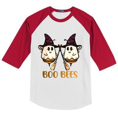 Boo Bees Halloween Gift Kids Colorblock Raglan Jersey