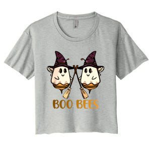 Boo Bees Halloween Gift Women's Crop Top Tee