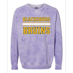 Blacksburg Bruins Horizontal Stripes Colorblast Crewneck Sweatshirt