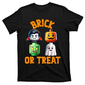 Building Bricks Halloween Costume Brick Or Treat Monsters T-Shirt