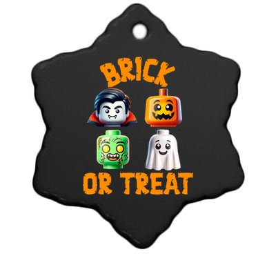 Building Bricks Halloween Costume Brick Or Treat Monsters Ceramic Star Ornament